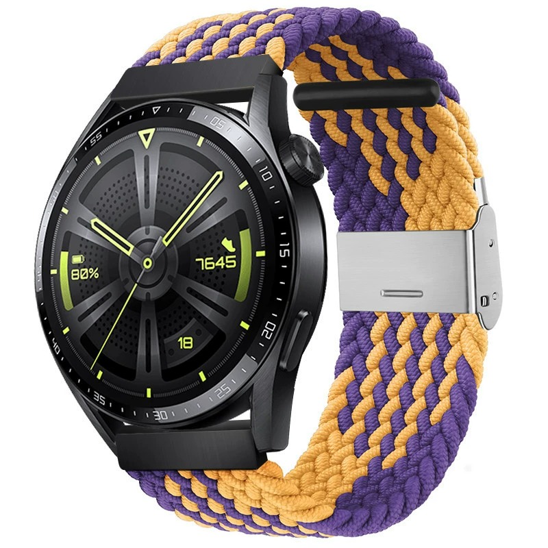 

Biaodaige Часы Strap Huawei Compatibility Nylon Material, Z Texture Purple Gold