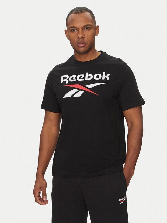 

Футболка обычного кроя 100216166 Reebok, черный