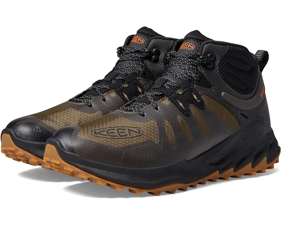 

Походная обувь KEEN Zionic Mid Waterproof, цвет Dark Olive/Scarlet Ibis