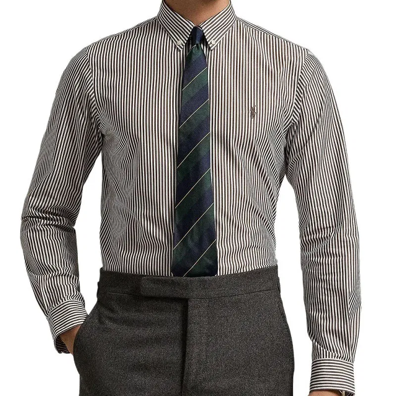 Рубашка Classic Version мужская Polo Ralph Lauren, Brown — фото 4