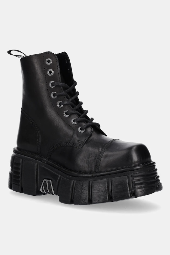 Кожаные ботинки Crust Negro, Tower Negro + Lateral New Rock, черный