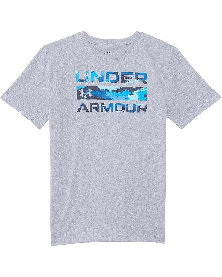 

Футболка Under Armour Kids Dissolve Camo Logo Tee, цвет Mod Gray