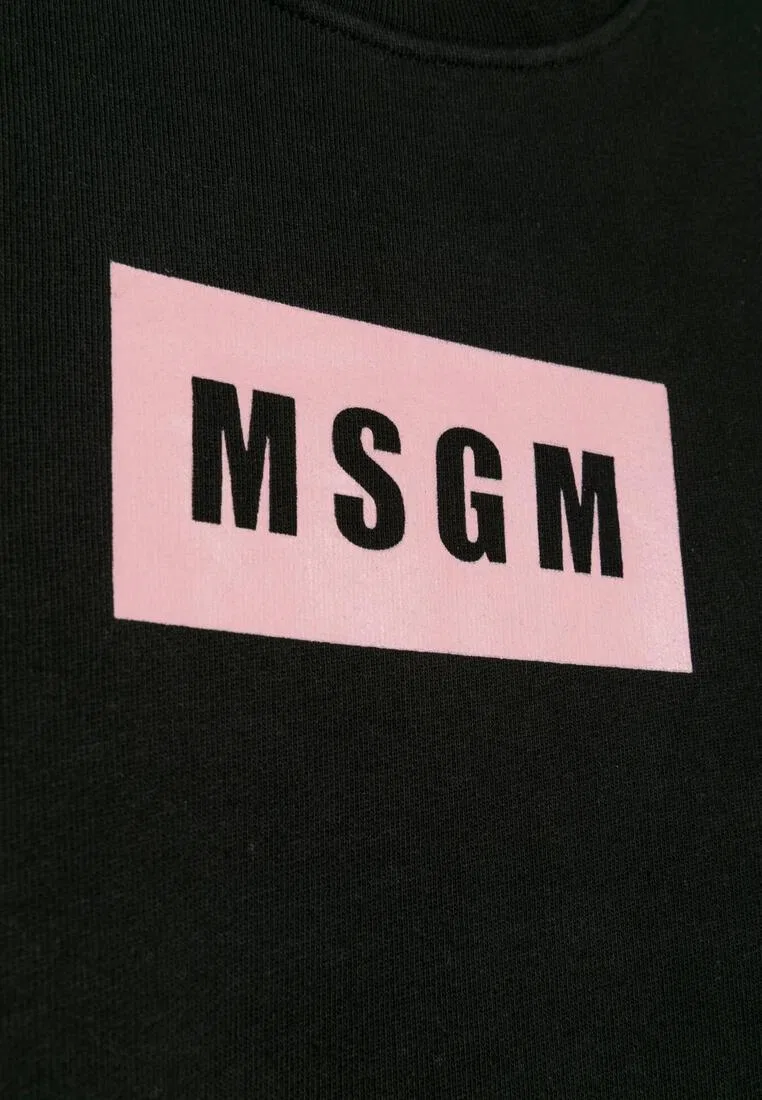 Толстовка, хлопок, Kids Msgm, черный — фото 2