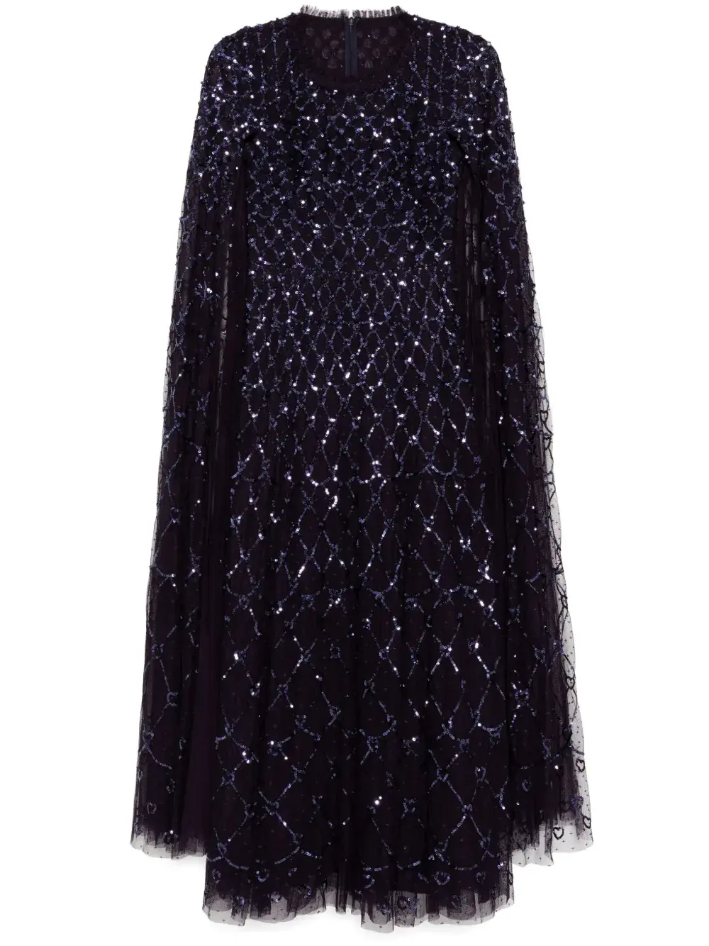 

Декорированное вечернее платье Needle & Thread, фиолетовый