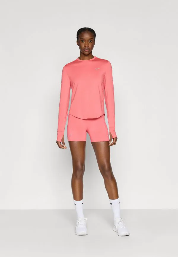 Блестящая блузка с длинными рукавами Nike Performance, Sea Coral/Reflective Silver-Coloured — фото 2