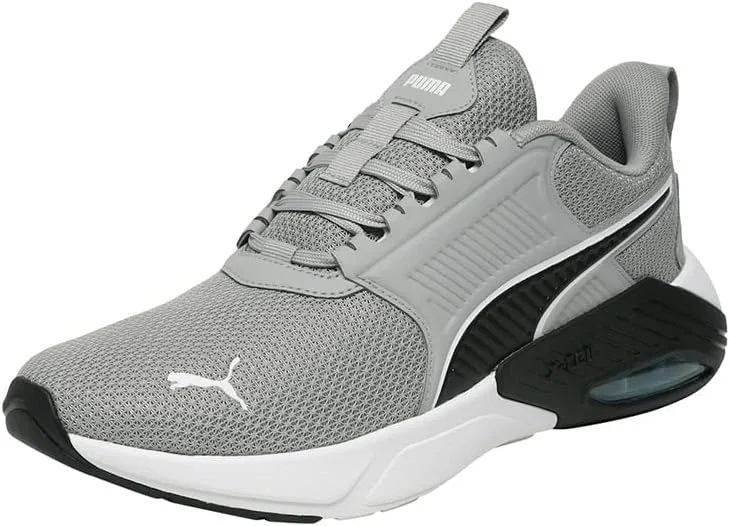 Кроссовки для бега Puma Unisex X-Cell Nova FS Street Running Shoe, Grey Echo Puma Black Vivid Blue
