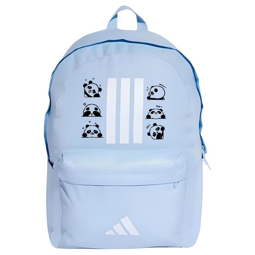 

Adidas Тканевый термотрансферный рюкзак женский голубой, Panda