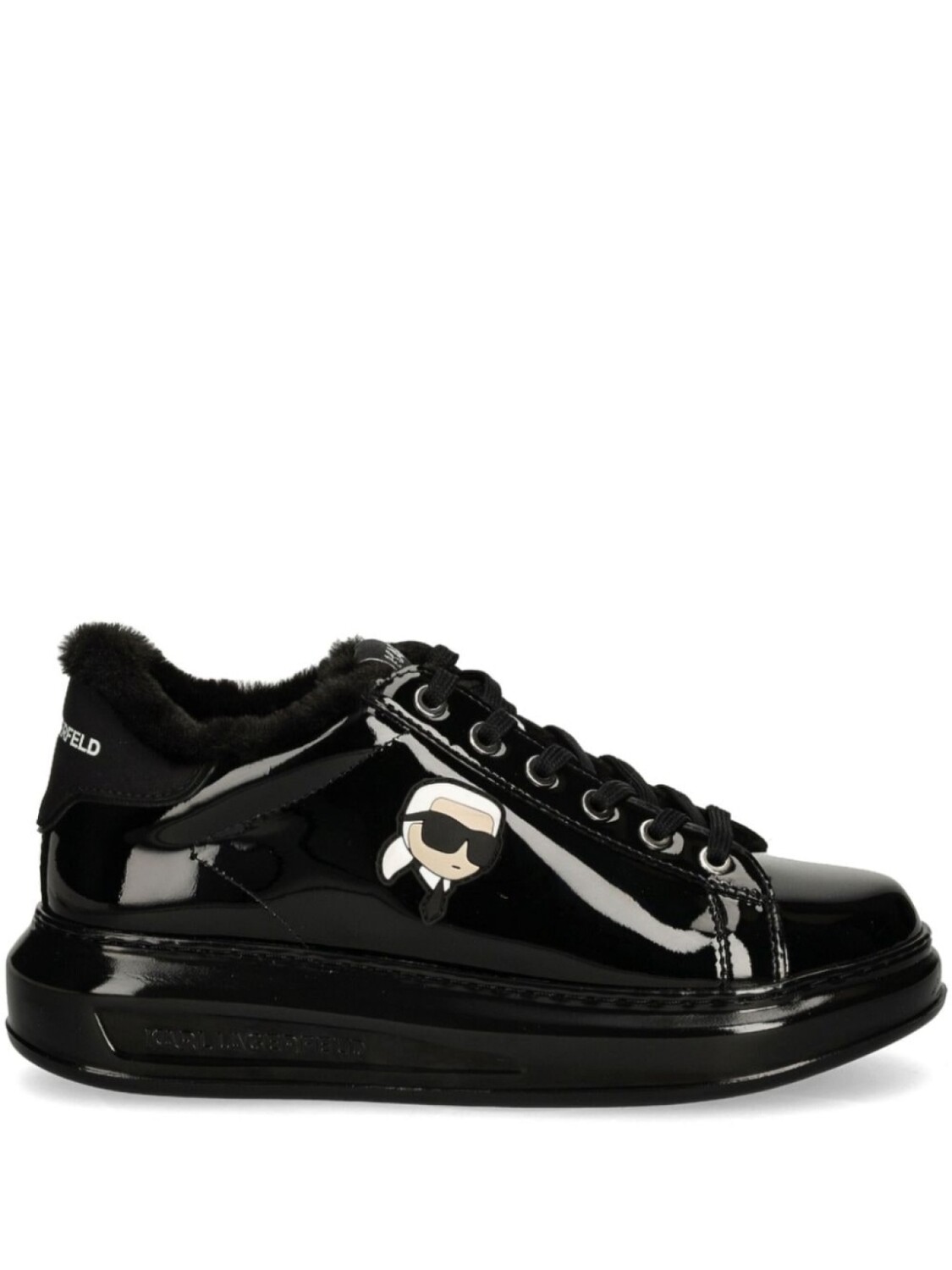 Кожаные кроссовки Karl Lagerfeld Ikonik NFT Kapri, черный