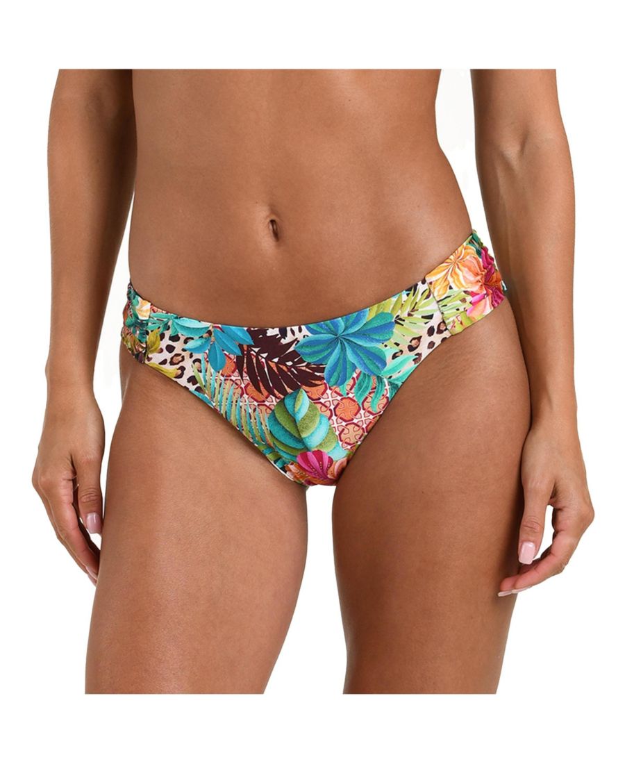 

Женская футболка Paraside Heat с присборенной боковой частью, модель хипстер Sunshine 79, Multi