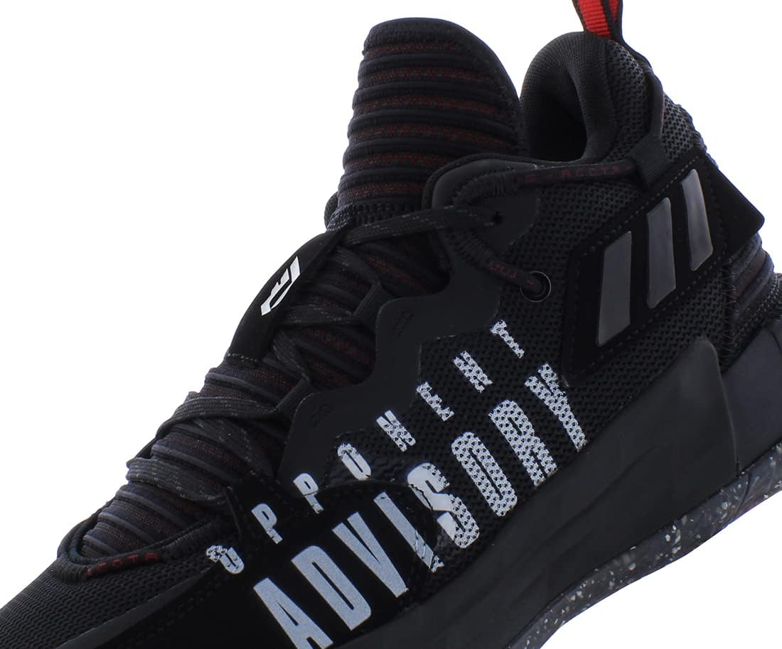 Женские кроссовки Adidas Dame 7, черный/красный — фото 3