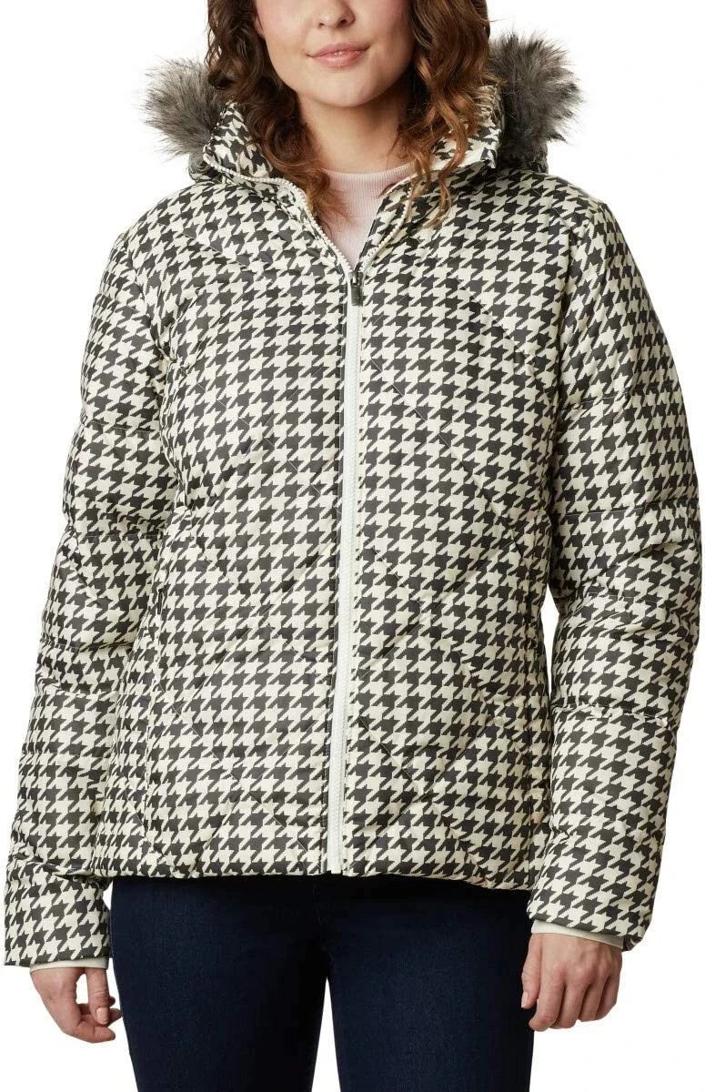 

Женская куртка Columbia ICY Heights II Down Jacket White Houndstooth Full Zip SGN1539