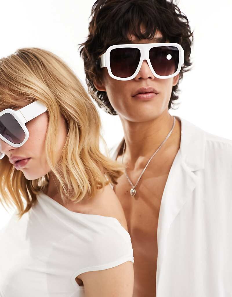 

Белые солнцезащитные очки Jeepers Peepers