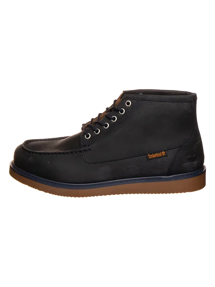 Ботинки кожаные темно-синие Timberland