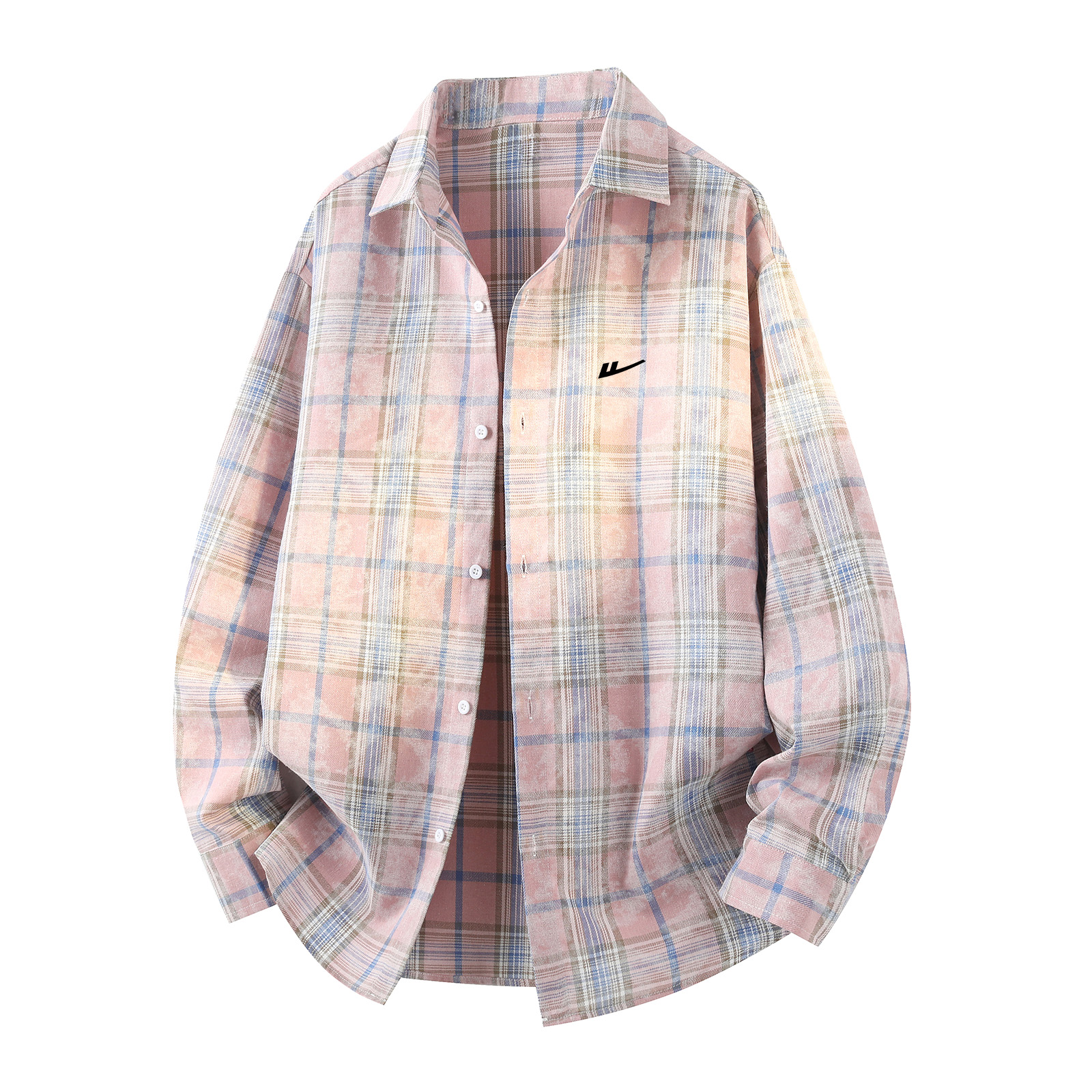 

Рубашка женская Lapel Moderate WARRIOR, розовый[free diy brand merch]