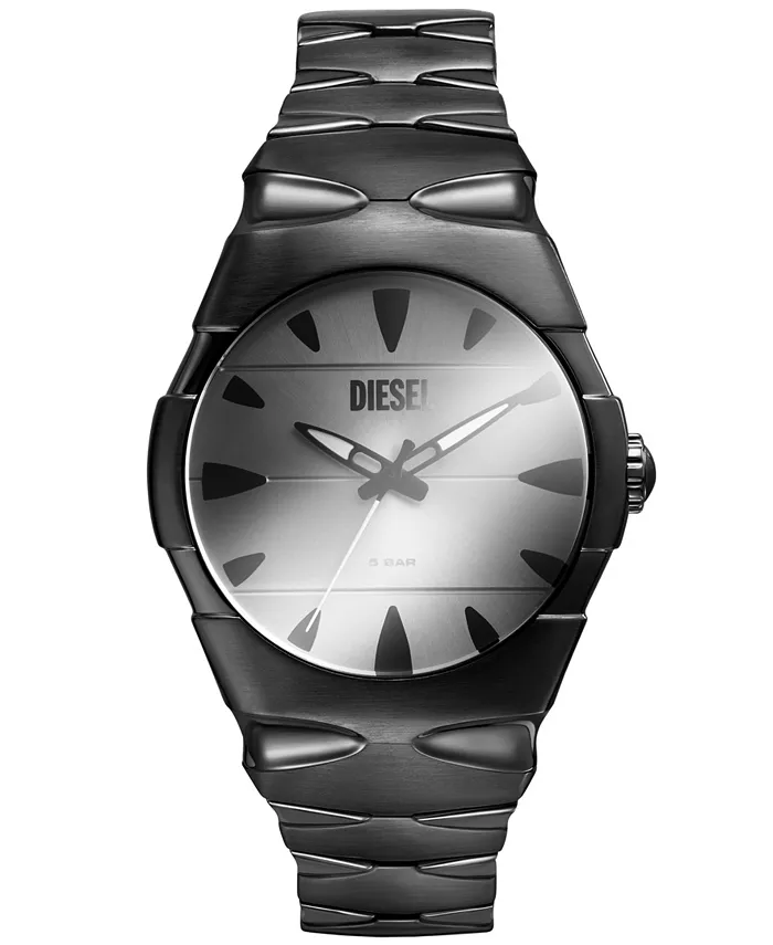 

Мужские часы D-Sruptor Quartz с тремя стрелками, черные, из нержавеющей стали, 42 мм Diesel