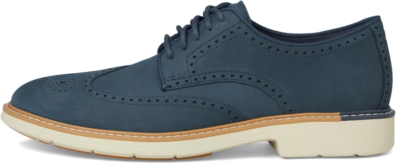 Мужская обувь Cole Haan - популярные оксфорды с перфорацией, слоновая кость — фото 4