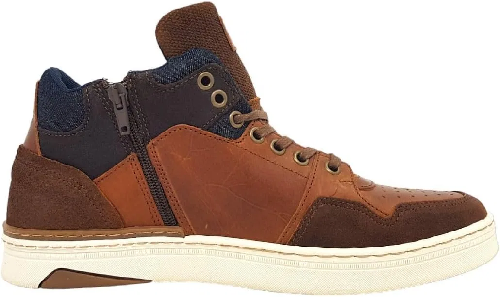 Ботинки BULLBOXER Harish Cup Ankle I 887P51789BDBNA, Cognac Navy — фото 3