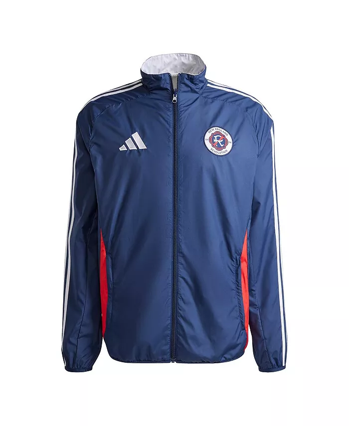 

Мужская сине-белая реверсивная куртка на молнии New England Revolution 2025 Anthem adidas