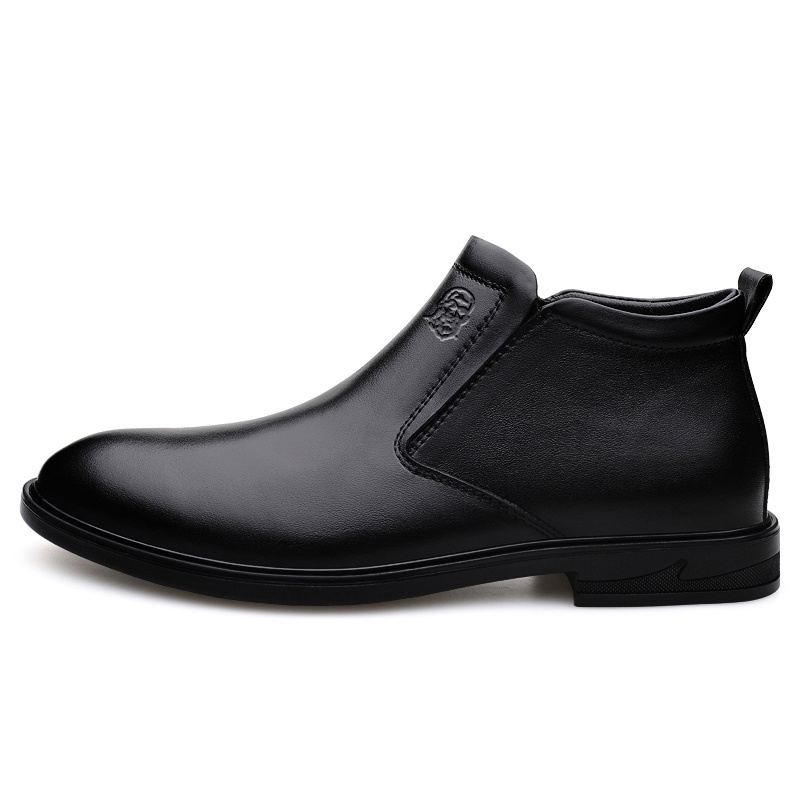 

LAORENTOU Мужские повседневные туфли черные однослойные, цвет Black Single Layer Shoes