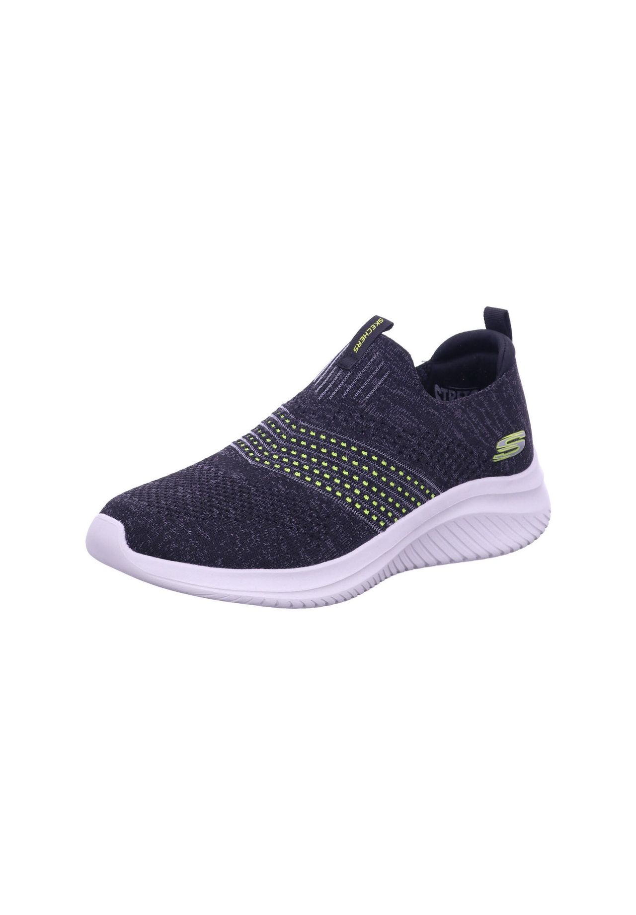 

Тапочки ULTRA FLEX 30 - ВИНТЕК SKECHERS, цвет Black/lime