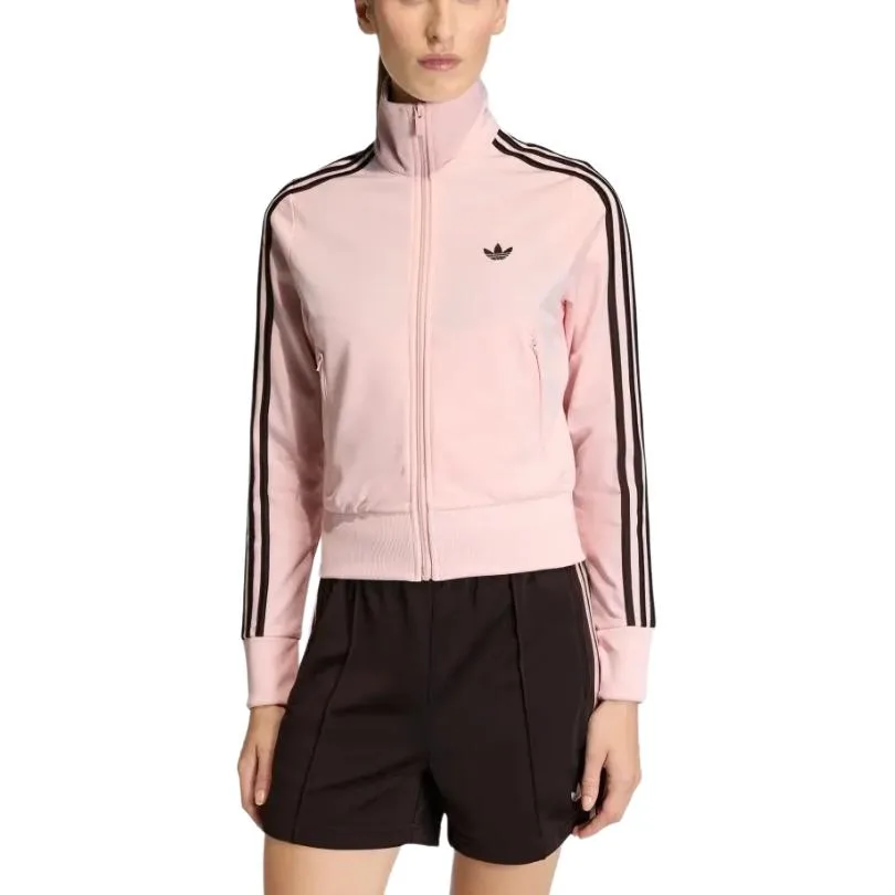 Куртка с полосками и молнией Adidas Originals, розовый — фото 3