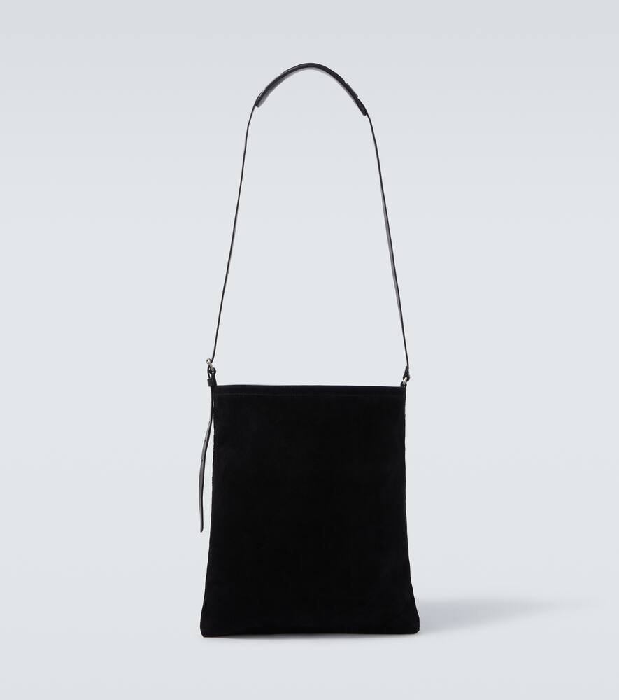 

Сумка-почтальон из замши Dries Van Noten, Black