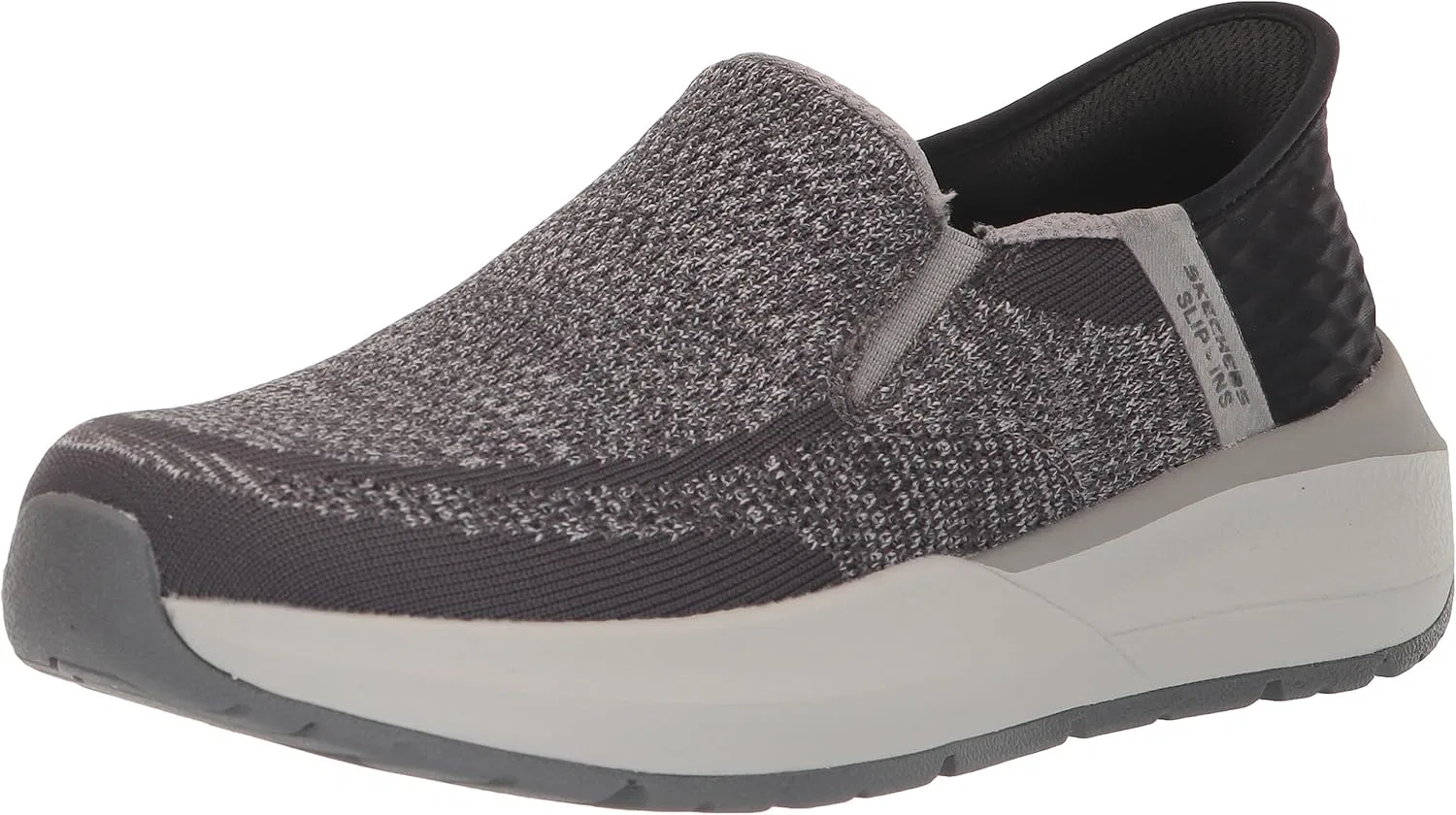 Мужские кроссовки Skechers Neville-Rovelo с технологией Slip-in, Charcoal Light Gray