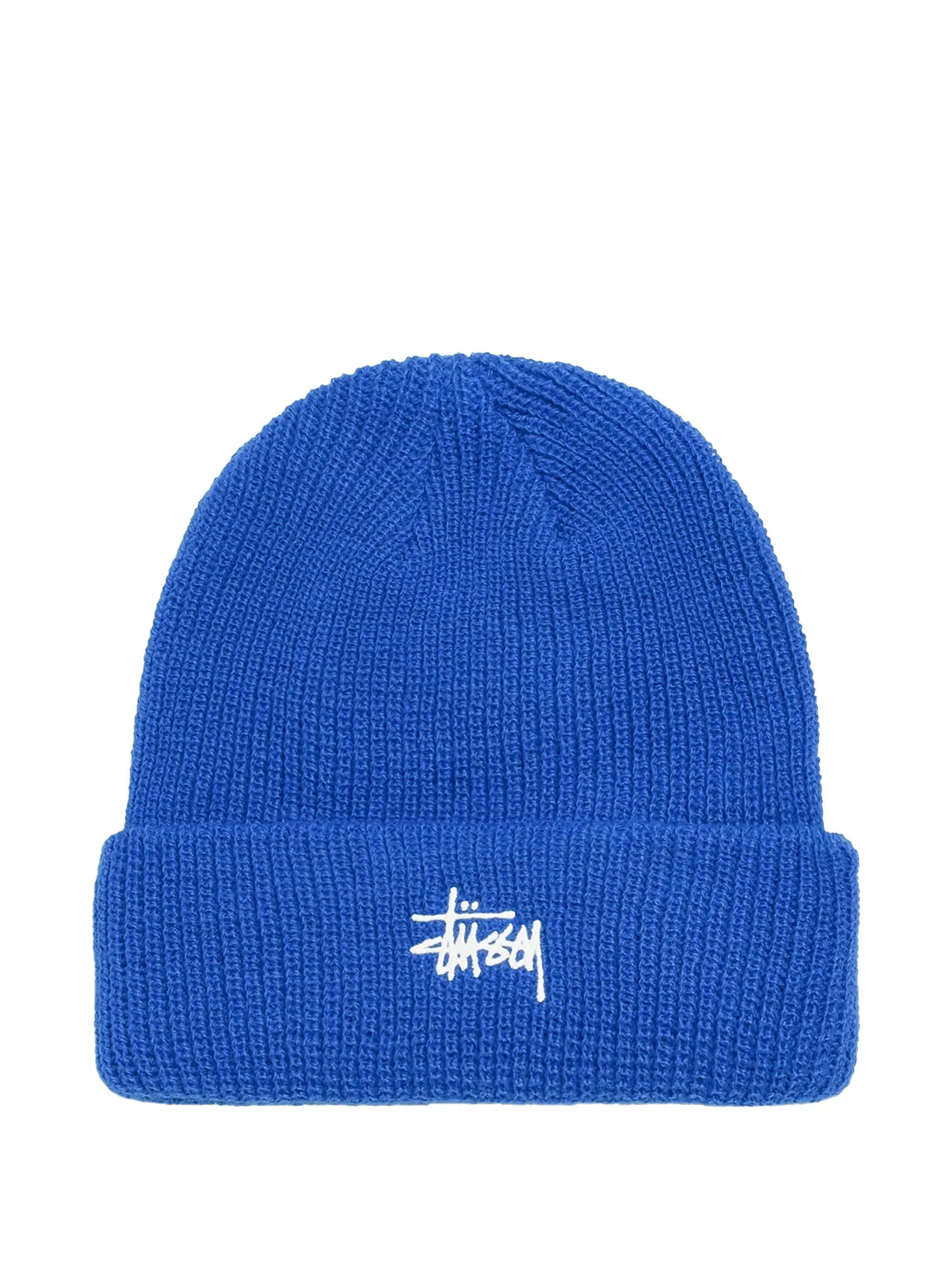 

Шапочка-бини с вышитым логотипом Stüssy, синий