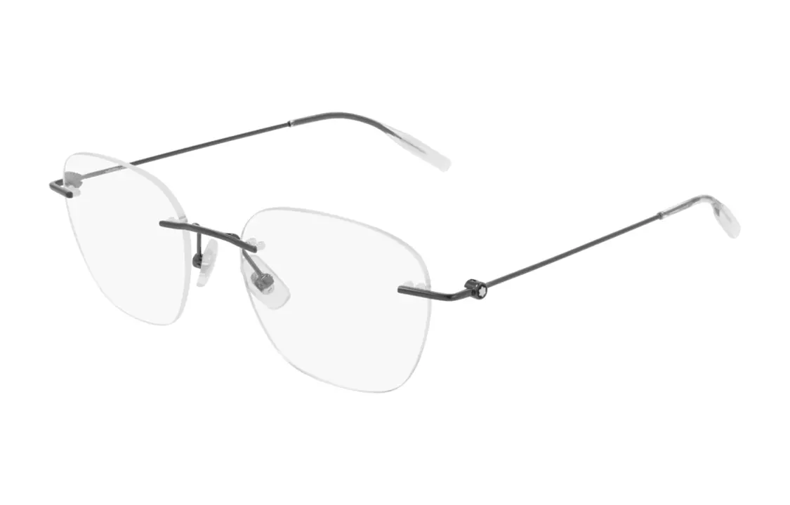 

Металлическая оправа для очков неправильной формы женская рутениевая фиолетовая MONTBLANC