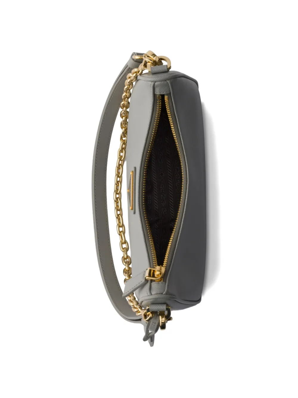 Мини-сумка через плечо Re-Edition из кожи Prada, серый — фото 4