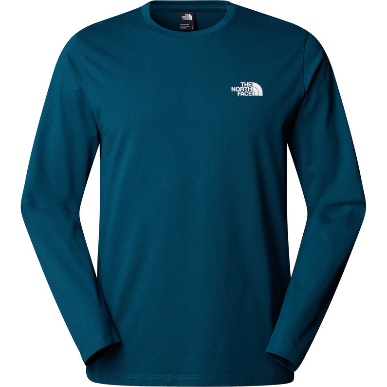 

Мужская простая рубашка с куполом и длинным рукавом The North Face, синий