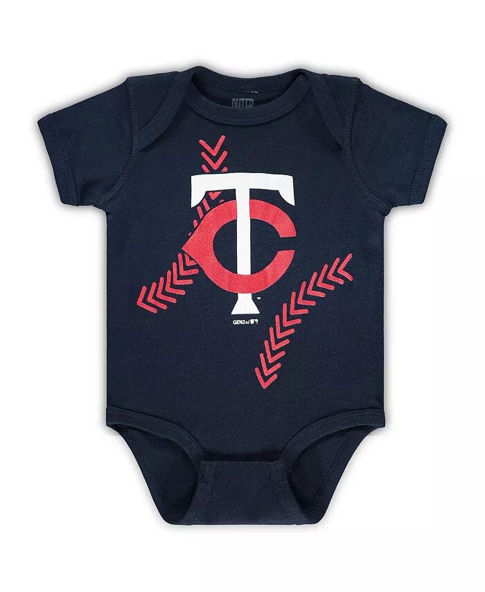

Боди для новорожденных и младенцев, мальчиков и девочек, команда Navy Minnesota Twins Running Home Team Outerstuff