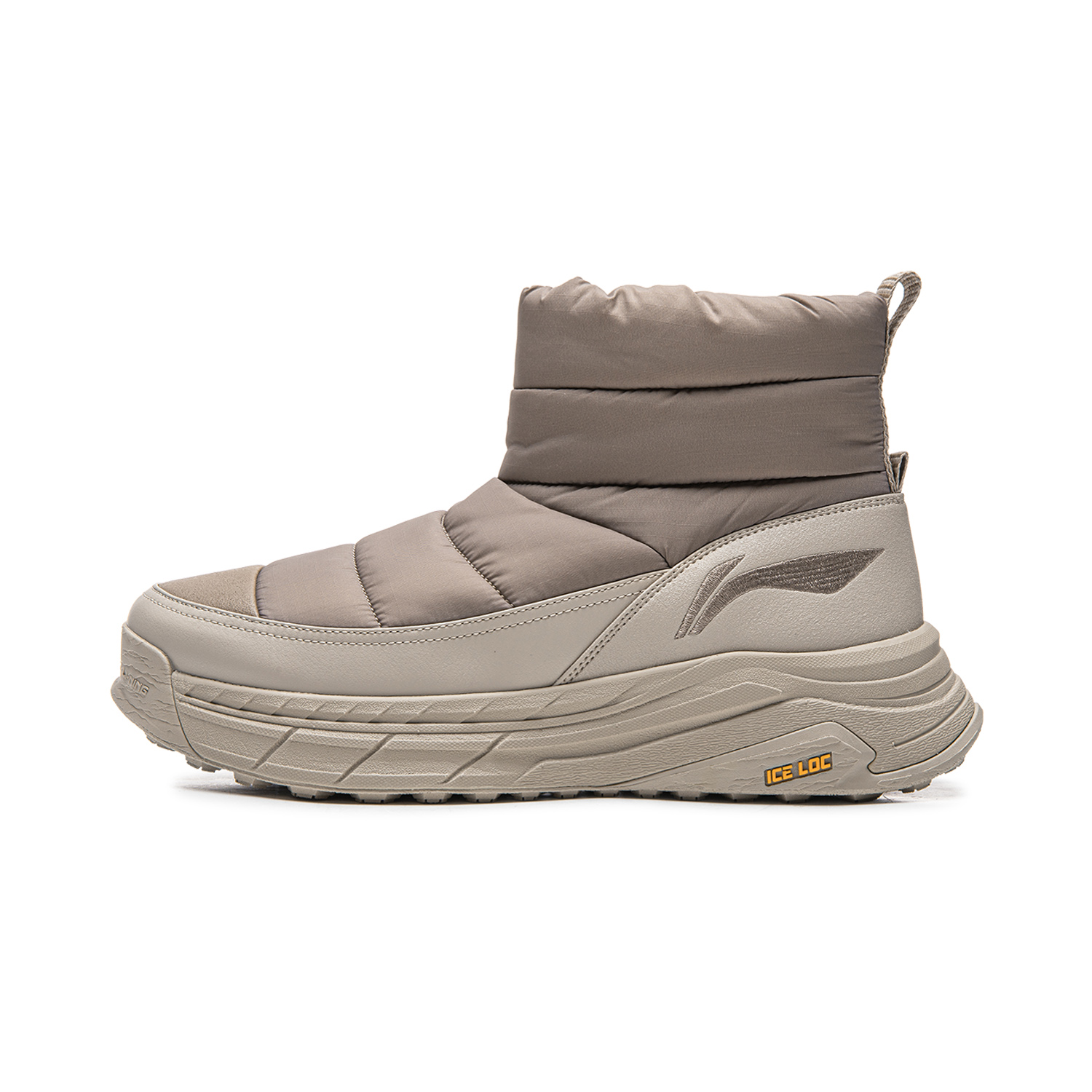 

LINING Zhong Rong LITE устойчивые к истиранию амортизирующие противоскользящие короткие снежные ботинки мужские gray brown