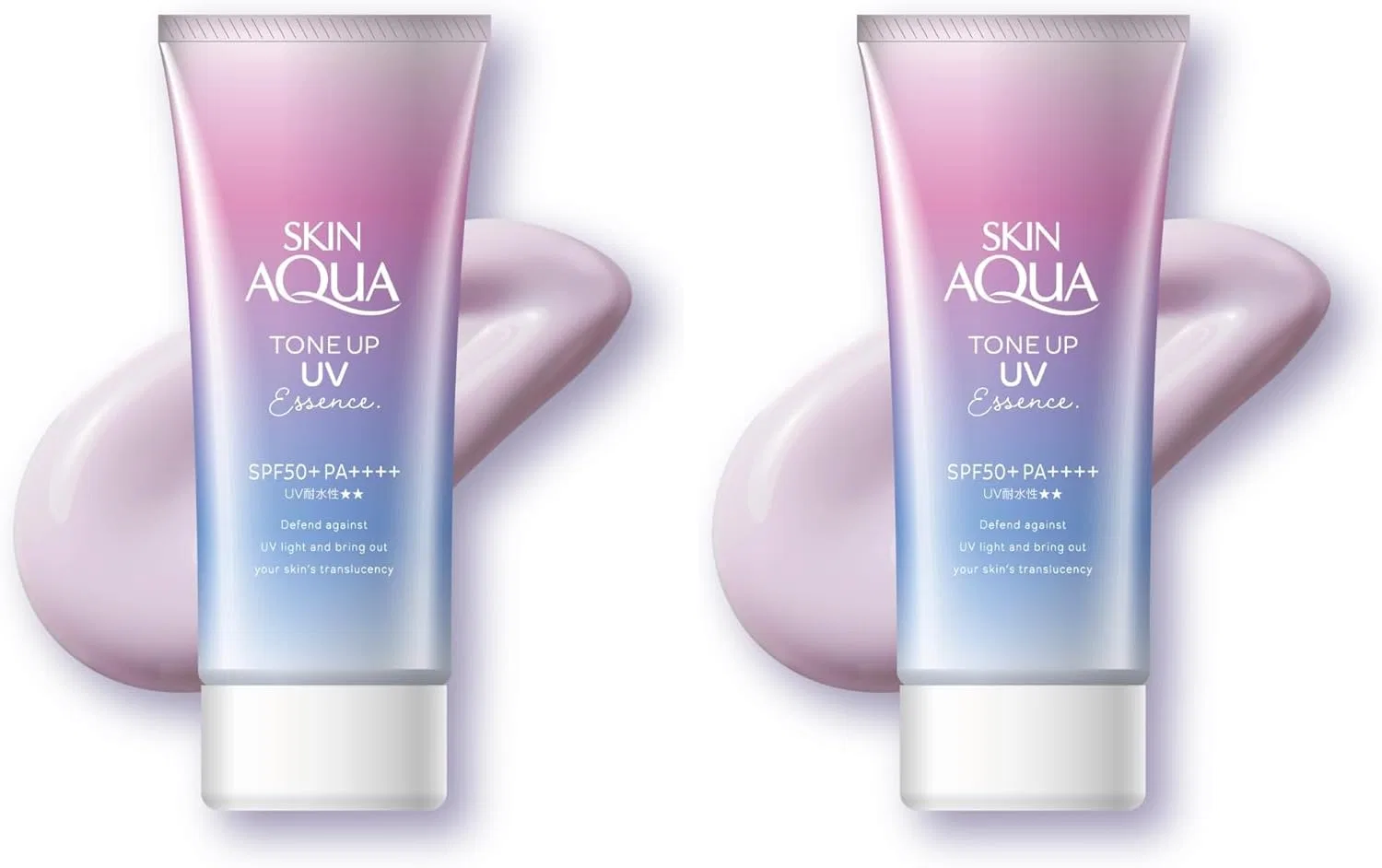 Солнцезащитный флюид Skin Aqua Tone-Up UV Essence SPF50+ PA++++, 160 мл, лавандовый