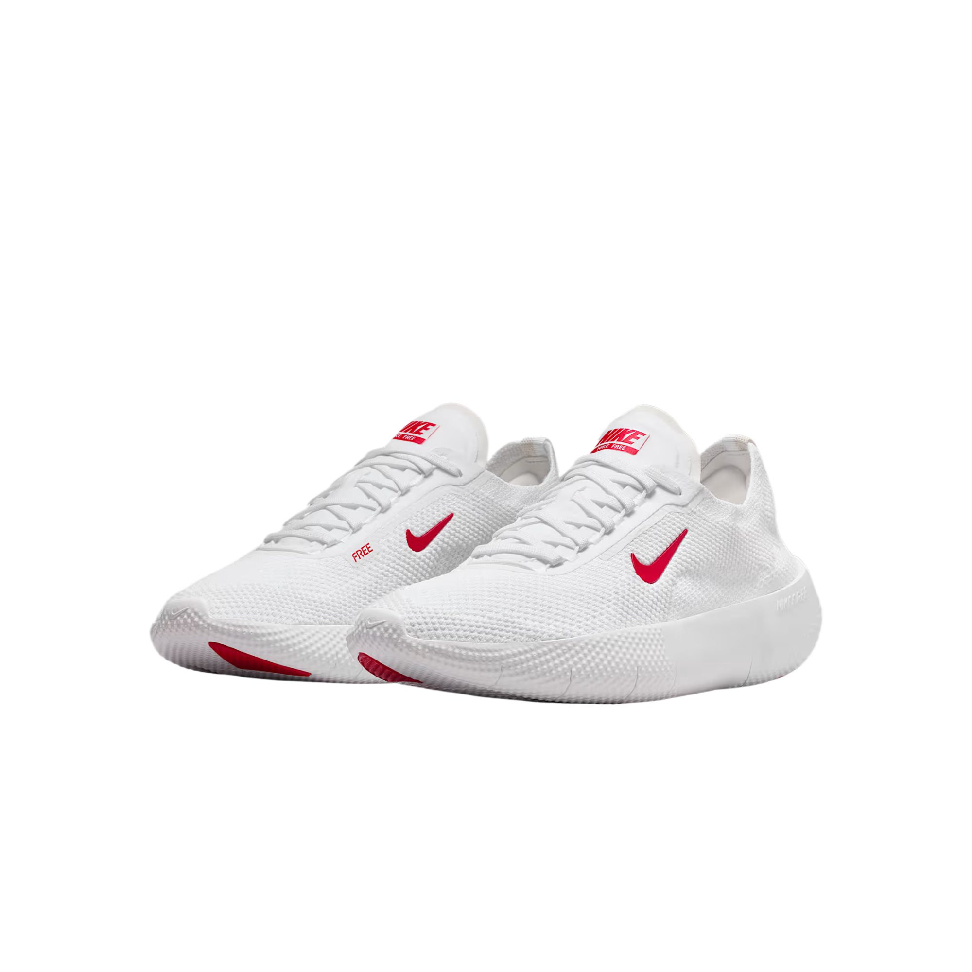 Бесплатные тренировочные кроссовки 2025 мужские Nike, белый/светло-серебристый/красный — фото 4