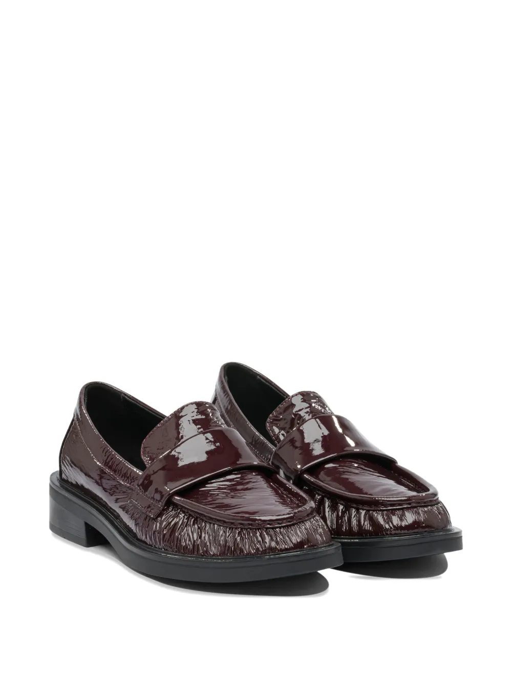 Лакированные кожаные лоферы strategia shoes, красный — фото 2