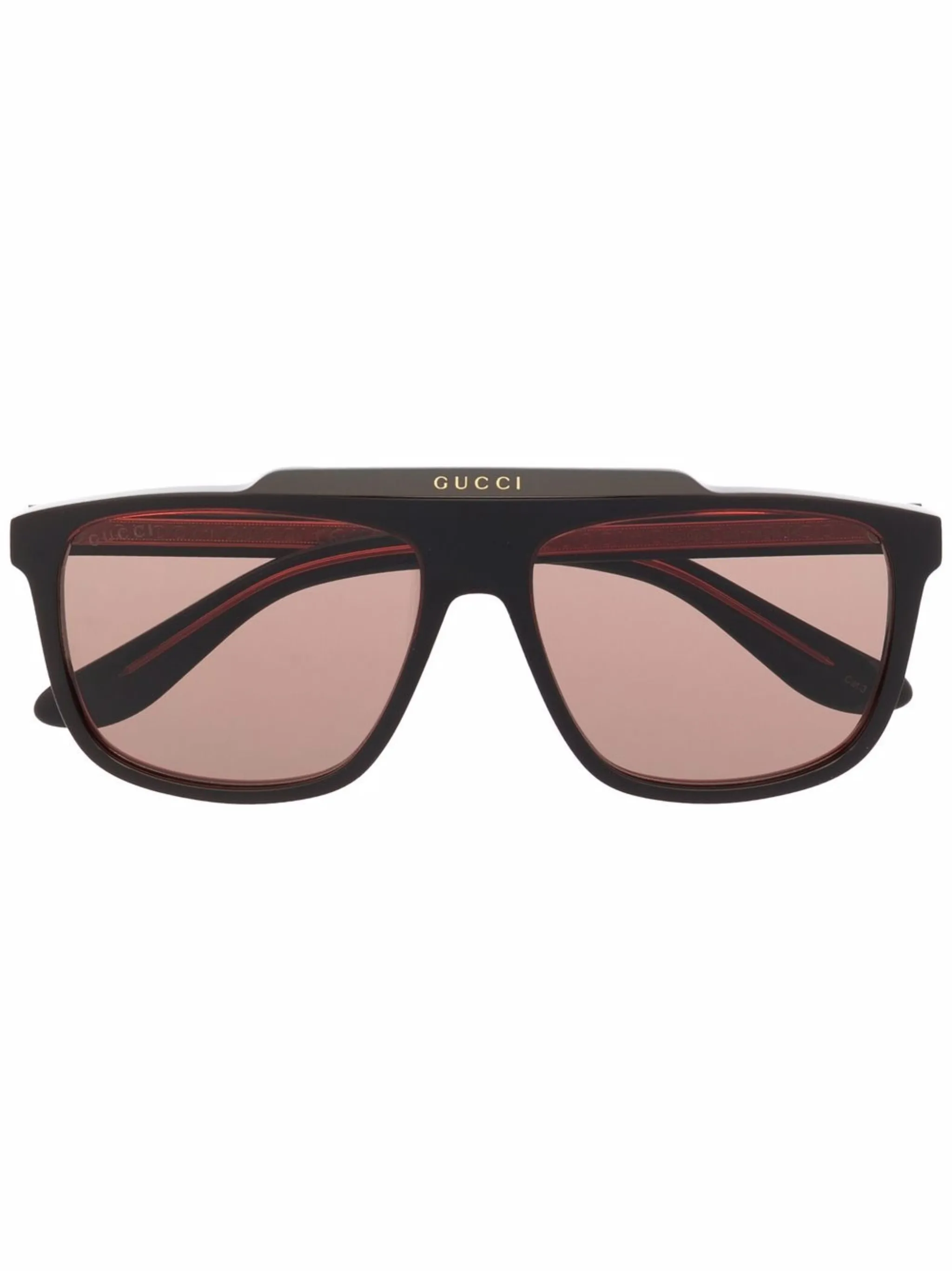 

Солнцезащитные очки-пилоты Gucci Eyewear, красный