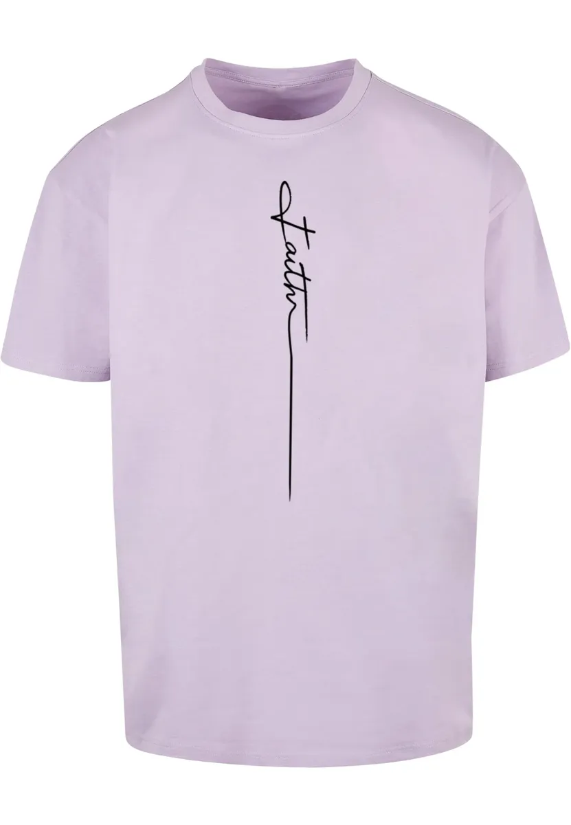 

Футболка Merchcode "Мужская футболка большого размера Faith Heavy Oversized", цвет Lilac