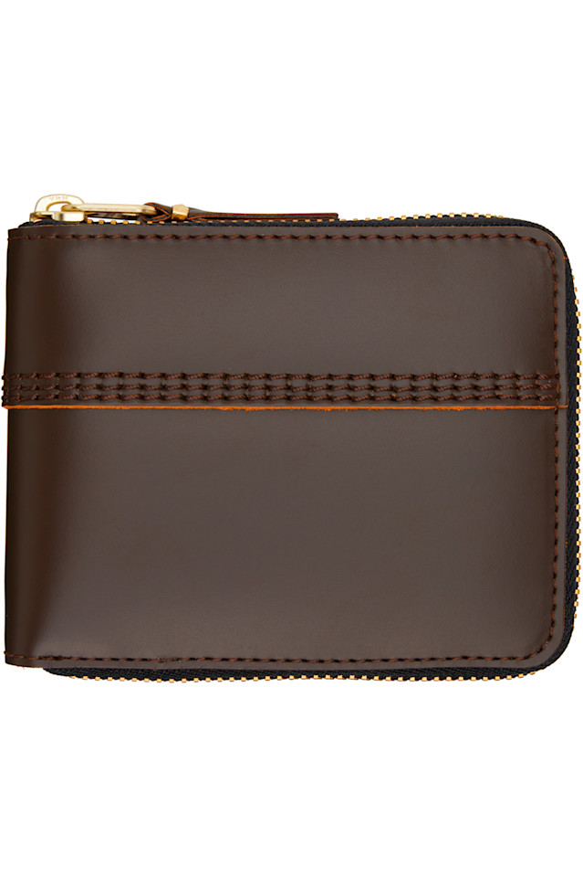 

Кошелёк с тройной строчкой Comme Des Garçons Wallets, коричневый