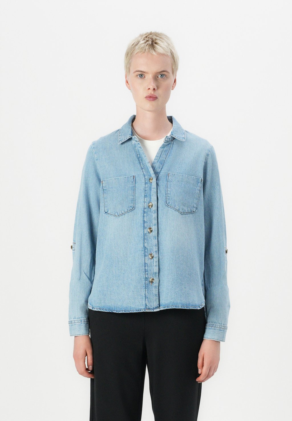 

Рубашка ASMIN SHIRT ONLY, цвет Light Blue Denim