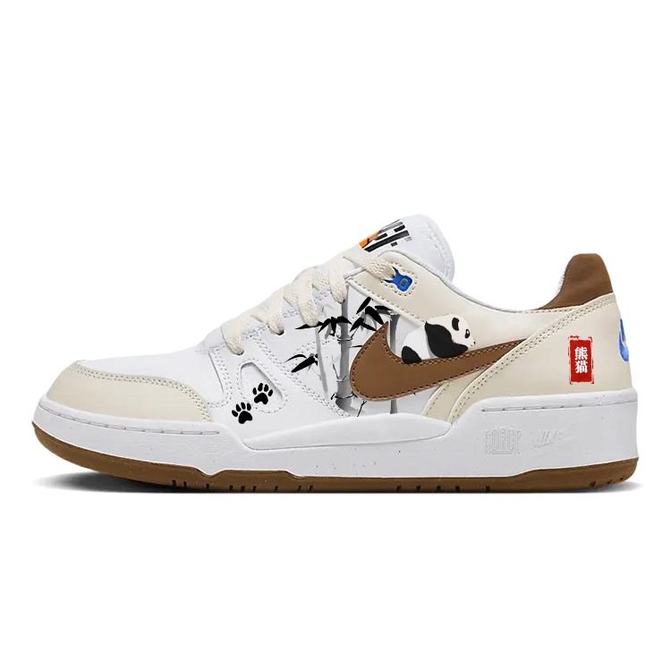 

Nike Full Force Антискользящие Износостойкие Низкие Кроссовки для Скейтбординга Мужские Бежево-Коричневые