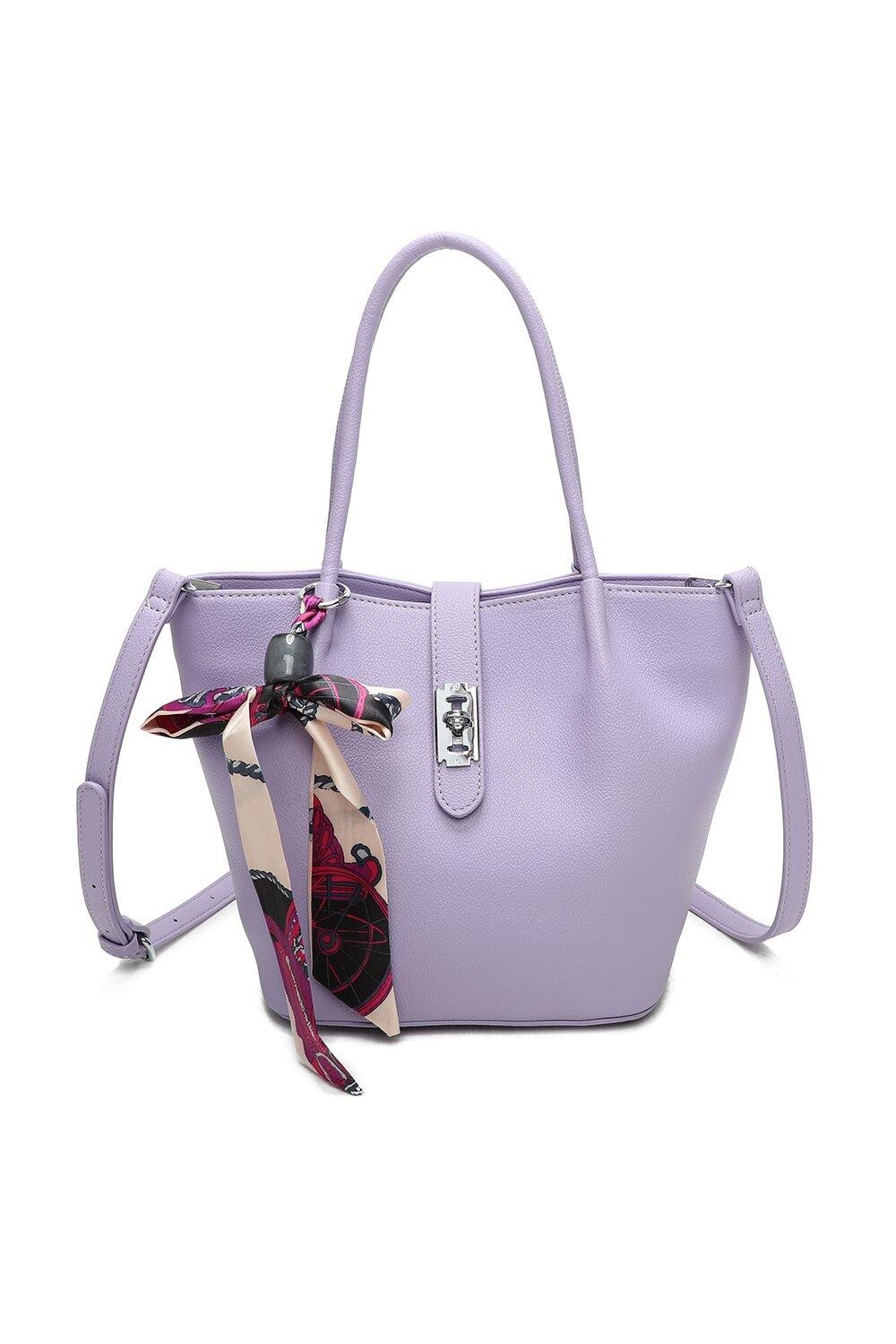

Сумка-тоут из искусственной кожи Tria Ribbon Fontanella Fashion, фиолетовый