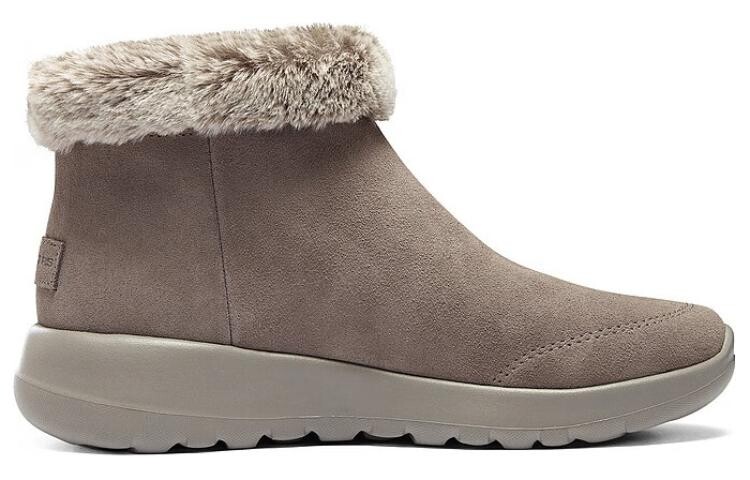 Зимние ботинки Skechers с мехом и боковой застежкой, коричневый — фото 2
