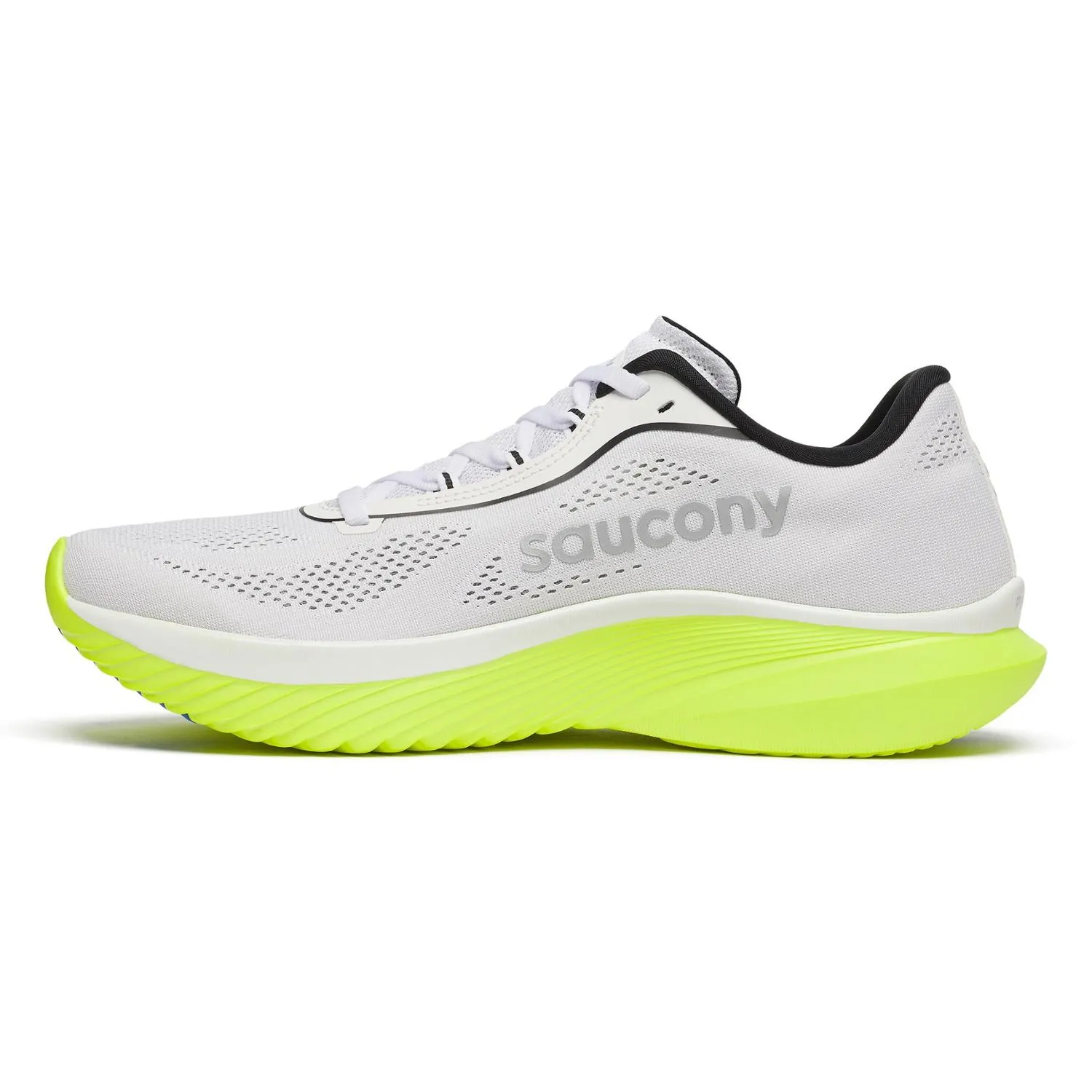 Кроссовки для бега по шоссе Kinvara 15 Saucony, White/Citron — фото 2