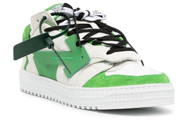 Кроссовки out of office low-top sneakers 'green white black' Off-White, зеленый — фото 2