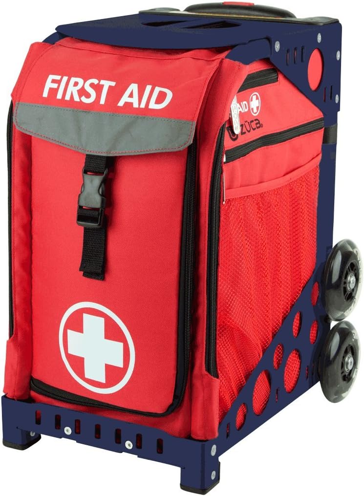 

Сумка ZUCA с вкладышем для первой помощи и темно-синей рамкой с мигающими колесами