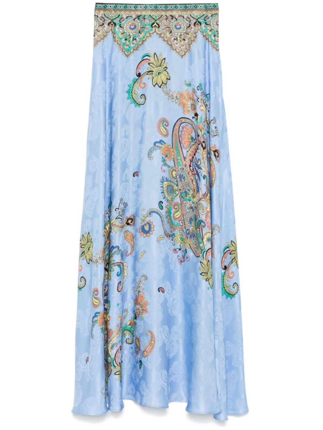 

ETRO юбка макси с узором пейсли, синий