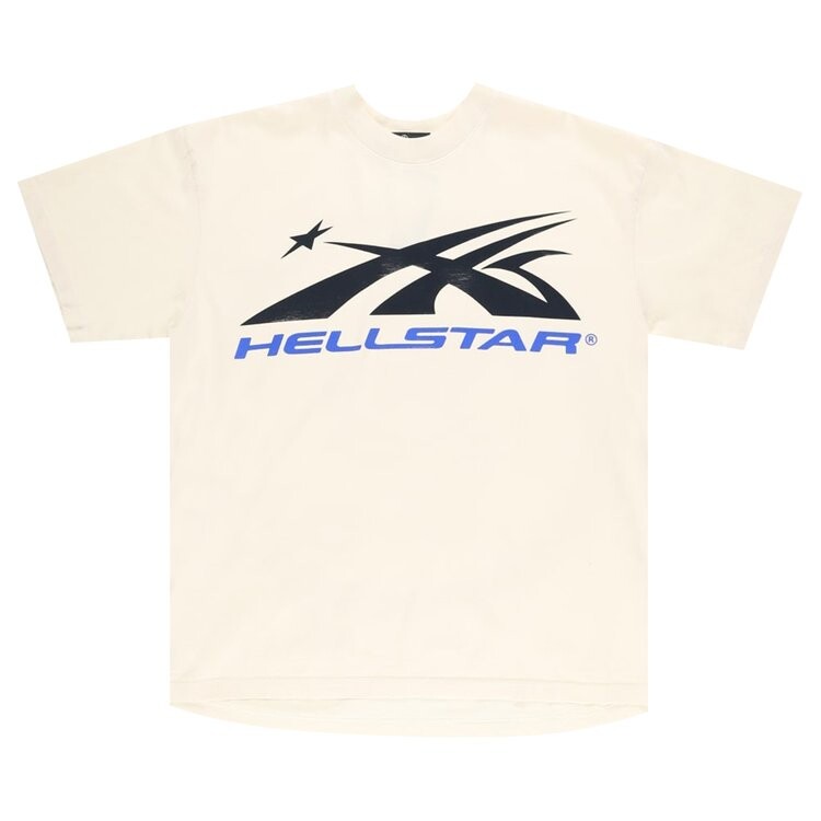 

Футболка Hellstar Gel Sport Logo 'White/Blue', белый