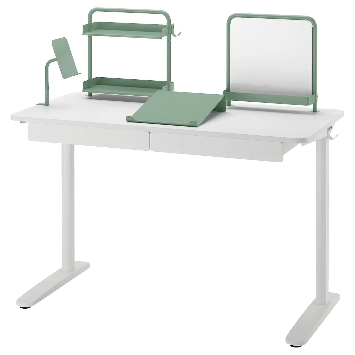 

Комбинация стола RELATERA IKEA, 117x60 см, серо-зеленый
