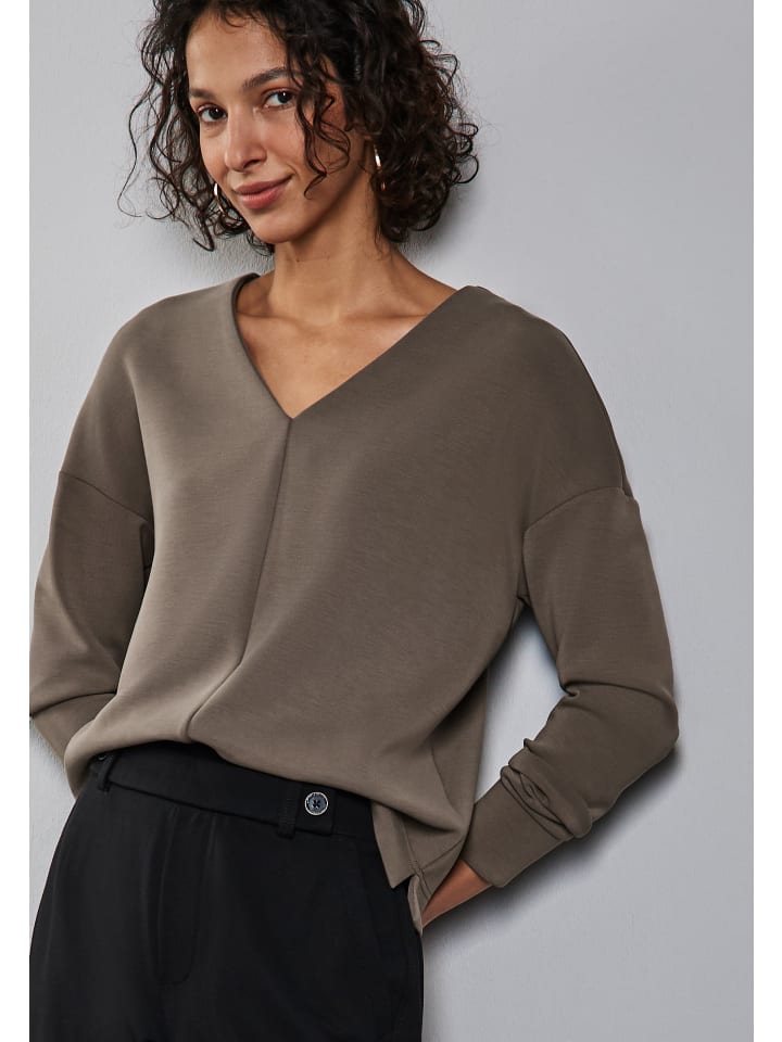 

Футболка Street One, цвет silk-look shirt' braun